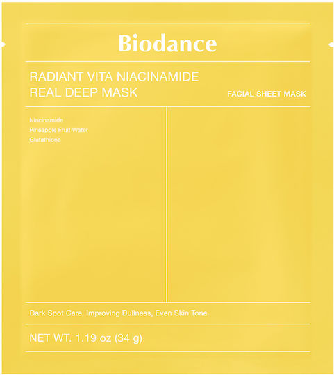 Biodance Radiant Vita Niacinamide Real Deep Jelly Maske 34gr