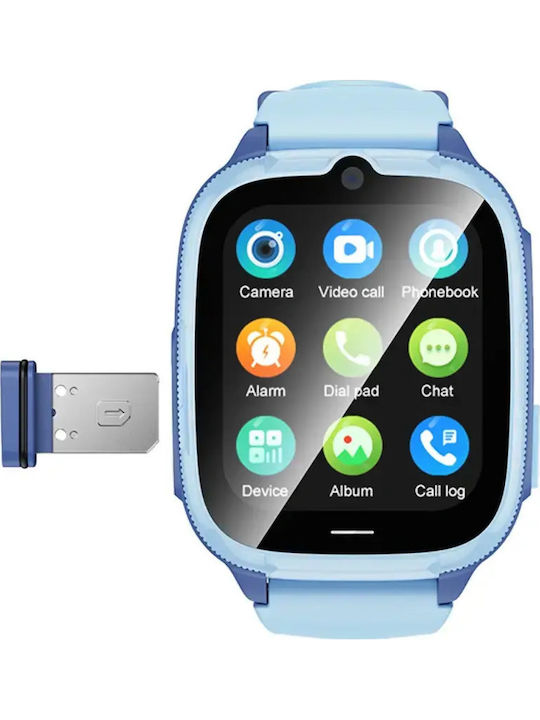 Hoco Kinder-Smartwatch 4G Mit GPS Und Kamera Blau