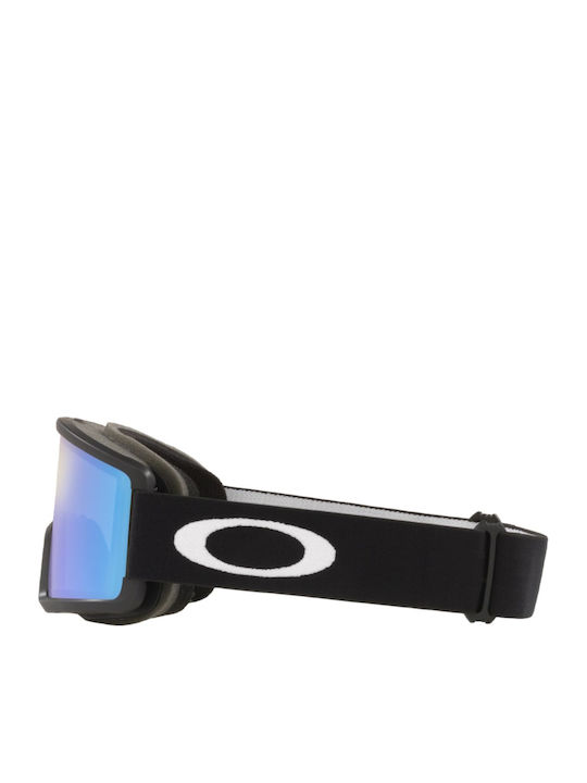 Oakley L Snow Mască de Schi și Snowboard pentru Adulți Neagră cu Lentilă Neagră