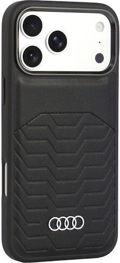 Audi Hülle GT Aus Kunstleder Mit MagSafe Für iPhone 18 Pro Max / 17 Pro Max Schwarz AU-TPUPCMIP18PM-GT/D3-BK