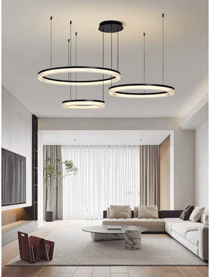 Lightplanet Κρεμαστό Φωτιστικό Μαύρο LED με Φυσικό Λευκό Φως