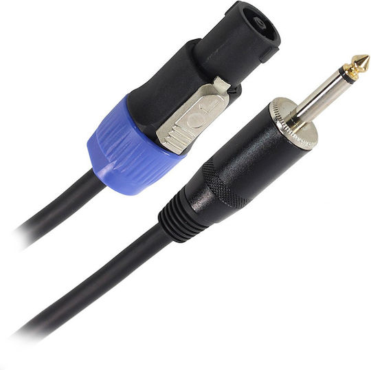Καλώδιο Ηχείου Plugger Speakon Αρσενικό Jack 6,3 Mm Mono Αρσενικό 2x1,5 Mm² 6 M Od8