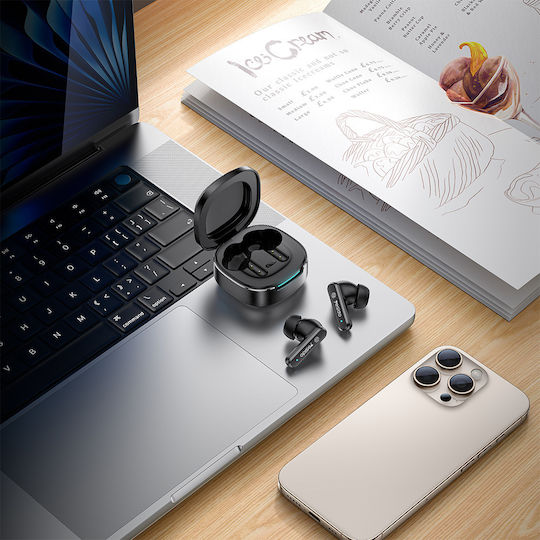 TWS37 Căști In-Ear Bluetooth Handsfree cu Husă de Încărcare Negre
