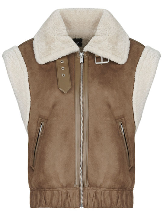 Only Women's Spring/Autumn Jacket Brown