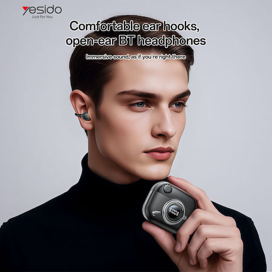 YSP31 Căști Bluetooth Handsfree Open Ear cu Husă de Încărcare Negre