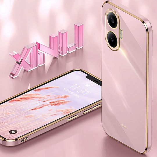 Xinli Electroplated Back Cover din Silicon Negru (Poco F7)