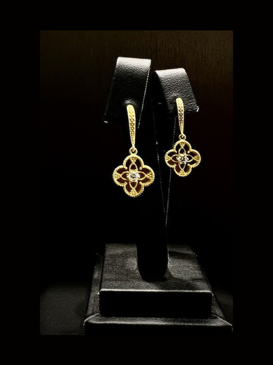 Gold Earrings 14K – Dangle 3.17 Grams