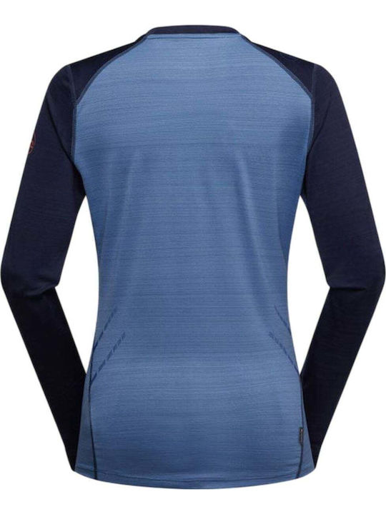 La Sportiva Bluză Termică Albastră cu Mânecă Lungă pentru Femei