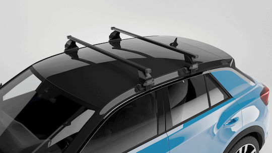 Menabo Komplettes Set Autodachträger Eisen Omega M 112 Cm Schwarz Alfa Romeo 159 SportWagon 5 Türen 2006>2013-2 Stück 9650 Mb+12670 Mb Mp.ar.12670/mb-omg-6
