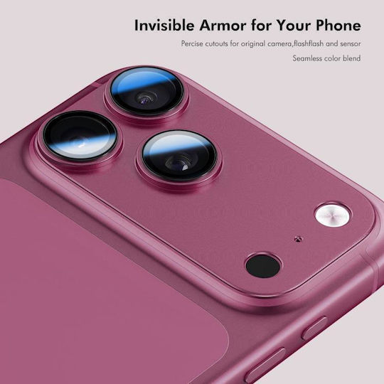Iphone 18 Pro Max Enkay Anti-reflection Camera Lens Frosted Armor Aluminium Alloy Tempered Glass Film Silver