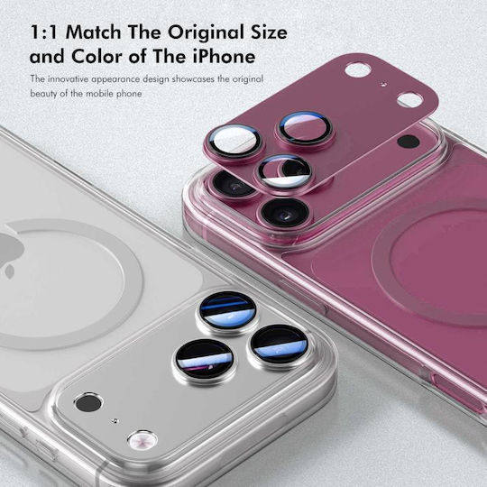 Iphone 18 Pro Max Enkay Anti-reflection Camera Lens Frosted Armor Aluminium Alloy Tempered Glass Film Silver