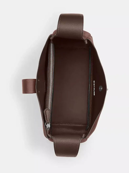 Hadley Convertible Дамска кожена чанта за през рамо/за рамо Suede Златна