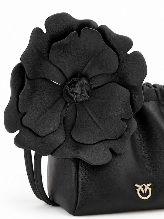 Lederner Damenbeutel Suede Black Nero