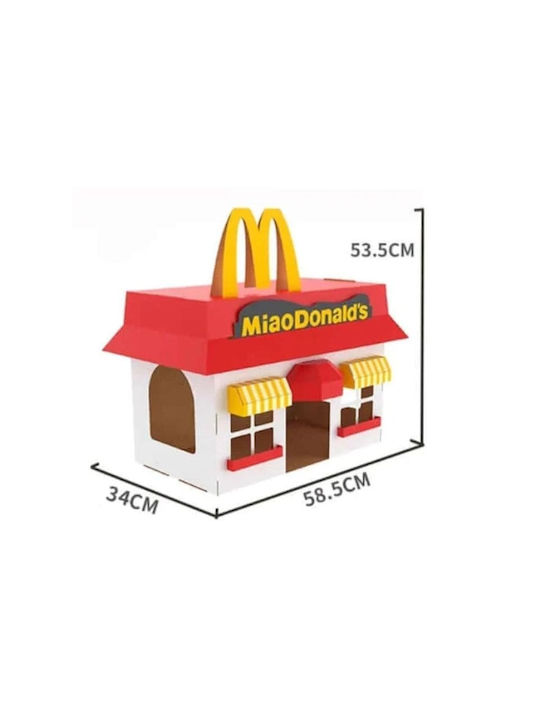 Denik Pets Denik Драскалка Бяла 53.5x58.5x34 см