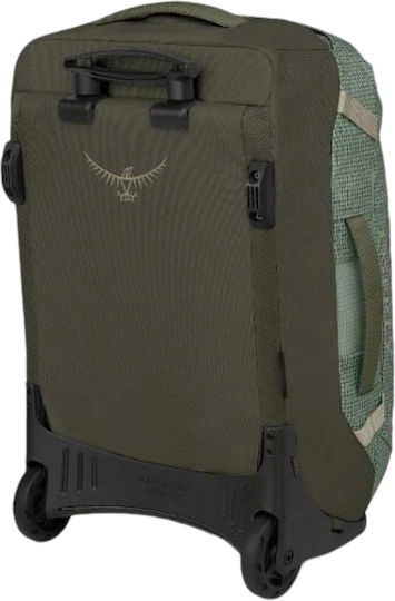 Osprey Duffel 40 Bag Geantă de Voiaj Verde cu Roți din Material Textil