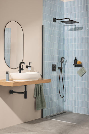 Grohe 263702430 Brause-Wandanschlussbogen 88 mm 52 mm 1/2" Anschlussgewinde 1/2" Versorgungsgewinde Schwarz