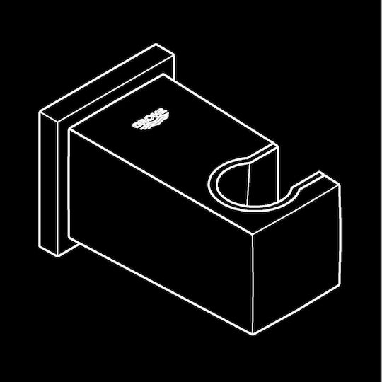 Grohe 263702430 Brause-Wandanschlussbogen 88 mm 52 mm 1/2" Anschlussgewinde 1/2" Versorgungsgewinde Schwarz