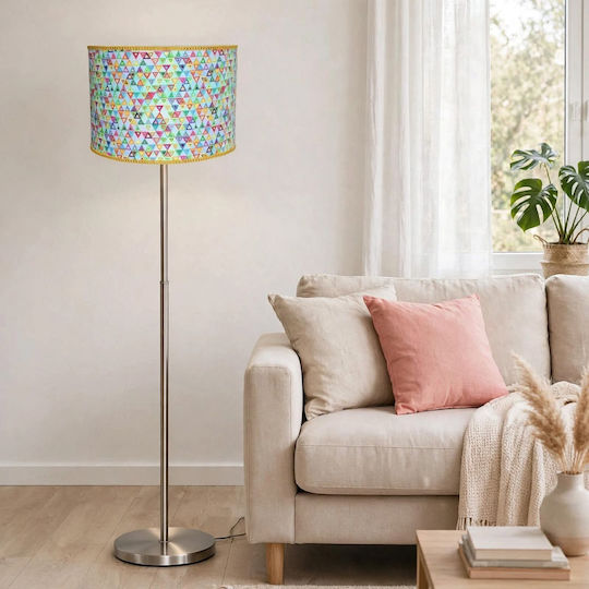 Oxygen Trigon Blue Floor Lamp