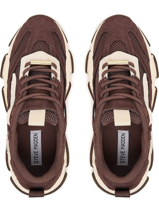 Possession-e Women's Chunky Sneakers Brn Off White