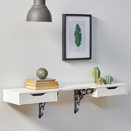 Relaxdays Colț de Raft din Metal, de Culoare Neagră, 215x40 mm, 2 Buc. 10032096_46