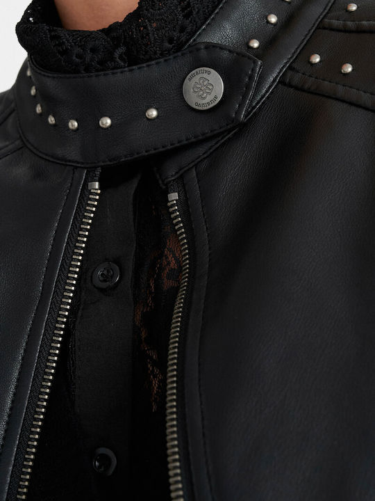 Γυναικείο Biker Jacket Μαύρο