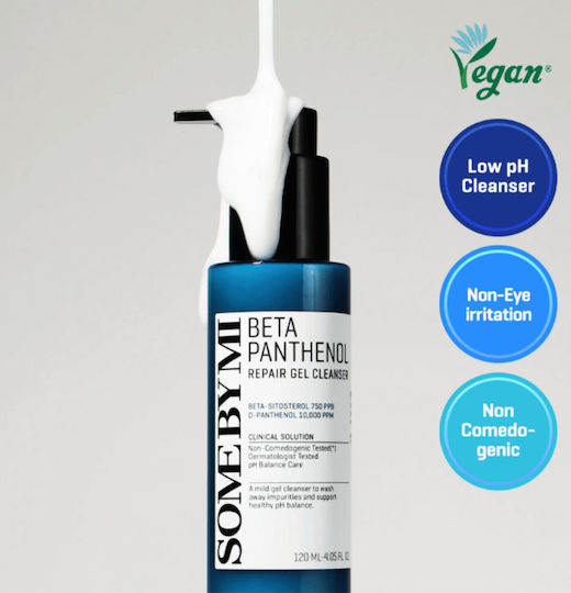 Some By Mi Beta Panthenol Gel Gesichtsreiniger mit Feuchtigkeitsspendender und Beruhigender Wirkung 120ml