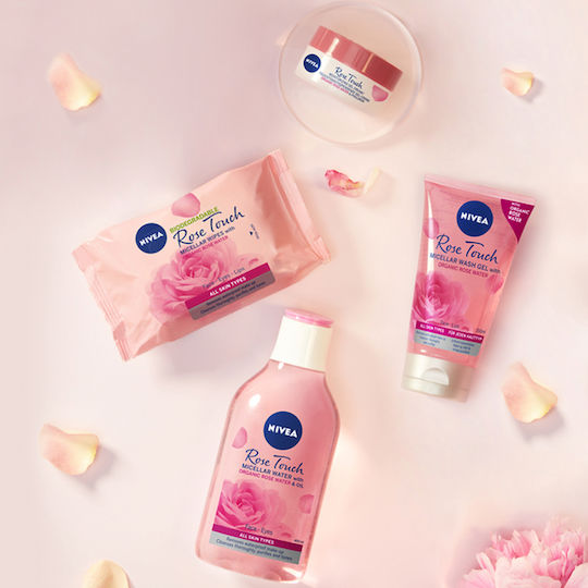 Nivea Rose Water Wash Gel Față, Ochi & Buze
