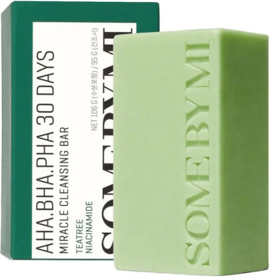 Some By Mi AHA-BHA-PHA Miracle Face Cleansing Soap Bar with Moisturizing & Soothing Action 106gr