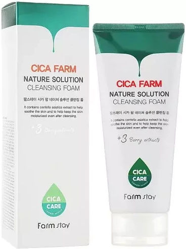 Farm Stay Cica Farm Nature Solution Reinigungsschaum 180 ml Gesichtsreinigungsschaum