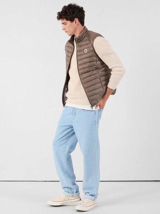 Tom Sleeveless Puffer Jacket Waterproof Brown
