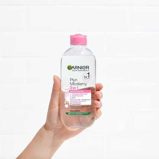 Garnier Skin Naturals 3in1 Micellar Water Face Makeup Remover with Moisturizing & Oil Control Action 400ml