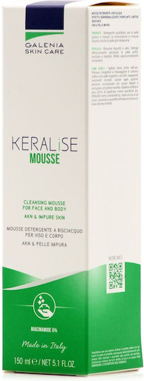 Cerion Keralise Spumă de Curățare pentru Față Împotriva Imperfecțiunilor și Controlul Sebumului 150ml