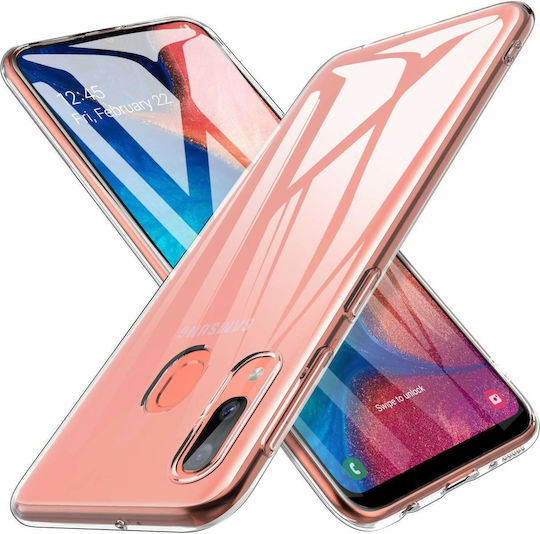 Back Cover Σιλικόνης 0.2mm Διάφανο (Galaxy A20e)