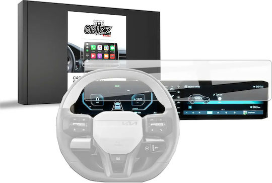 Grizzglass Folie ceramică Cardisplay Protecție Kia Sportage 5 L Tec Facelift 24" 2025 Radio auto