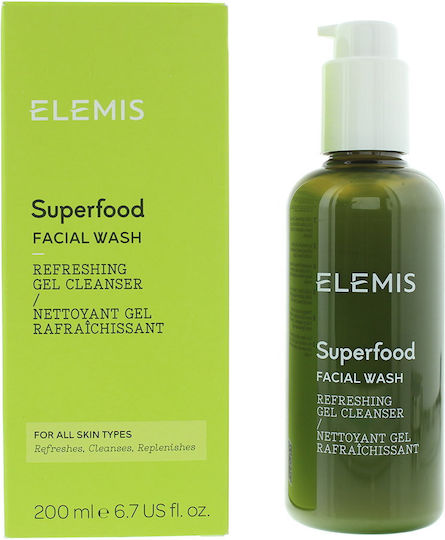 Elemis Superfood Liquid Facial Cleanser for Brightening and Moisturizing Action 200ml