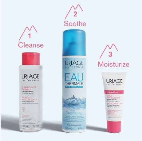 Uriage Thermal Micellar Water Facial Cleanser for Redness Reduction 250ml