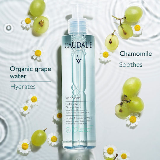 Caudalie Vinoclean Apă Micelară Demachiantă Pentru Față Cu Acțiune Hidratantă și Calmanta 400ml