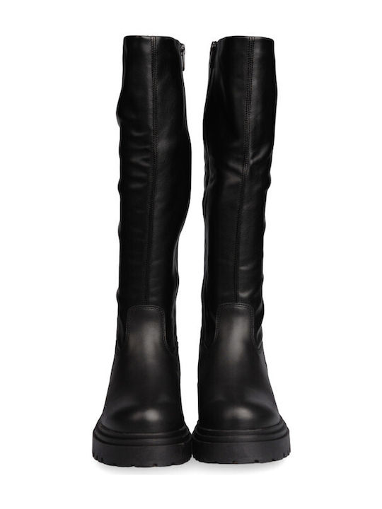 Leather Women's Riding Boots Black