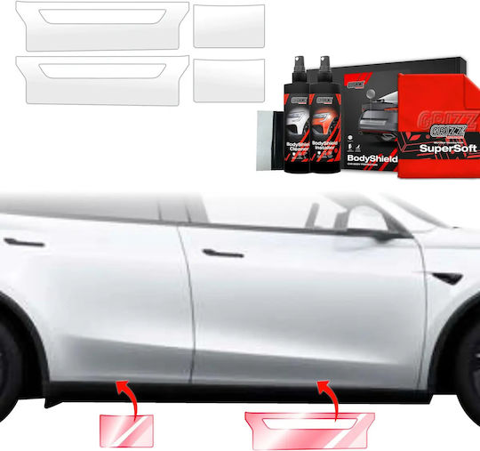 Grizzglass Protective Film Grizzglass Bodyshield Sills Tesla Model Y Juniper 2024-2025 4in1