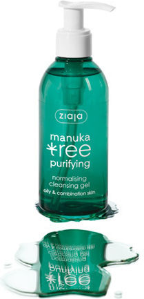 Ziaja Manuka Baum Gesichtsreiniger Gel Für Rötungsreduzierung & Kontrolle der Fettigkeit 200ml