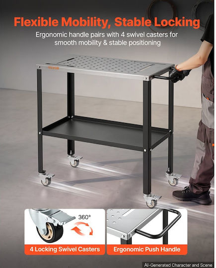 Vevor Welding Table with 544 kg Load Capacity HJGZTYDS1200LS1PD001V0