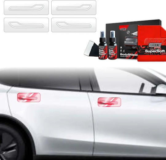 Grizzglass Protective Film Lower Door Handles Bodyshield Tesla Model Y Juniper 2024-2025 4in1