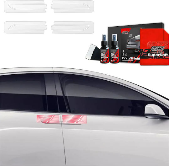 Grizzglass Protective Film Under Door Handles Grizzglass Bodyshield Tesla Model X 2021-2025 4in1