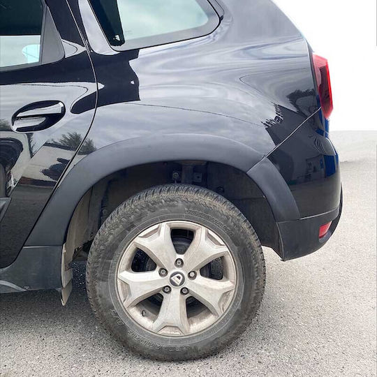 Carner Protective Film for Car Tires Side Wheel Arch & Door Trim for Dacia Duster 2018-2021 14pcs Black