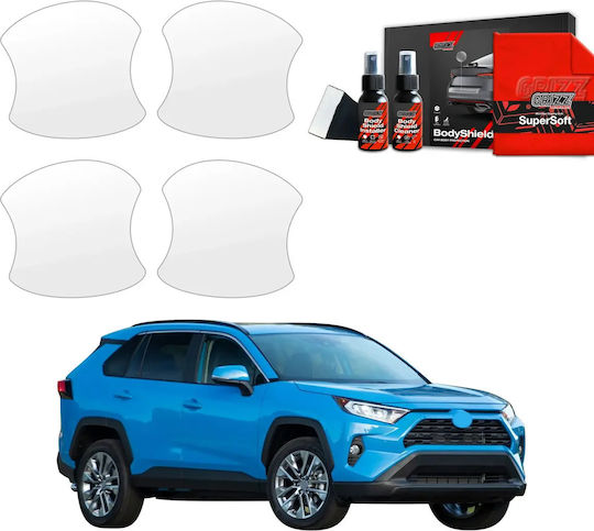 Grizzglass Protective Film Under The Door Handles Bodyshield Toyota Rav4 Hev 2021-2025 4w1