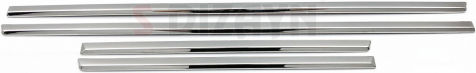 S-dizayn Protections for Car Doors Protective Door Trim Steel & Plastic Chrome 8pcs 8pcs Silver
