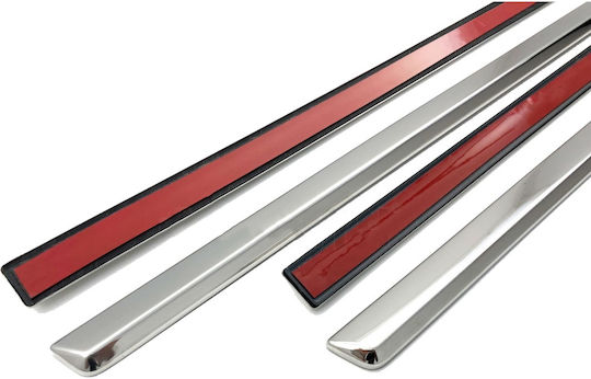S-dizayn Protections for Car Doors Side Door Protective Trim Vw Amarok 2H 2010 Chrome 8pcs 8pcs Silver