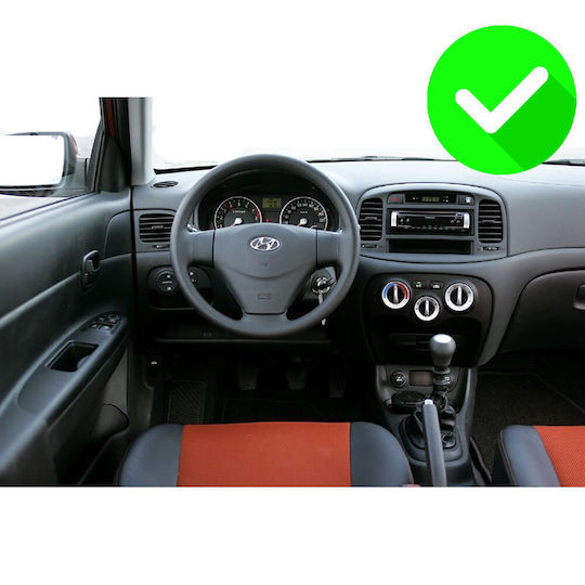 Carmedia Auto-Audiosystem für Hyundai Accent 2005-2012 mit Touchscreen 9" Bluetooth USB Eingebautes Wi-Fi GPS Apple CarPlay Android Auto