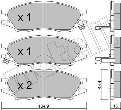 Τακακια Εμπρ Nissan Almera Ii N16 Pulsar 00-> Sp1156-6265