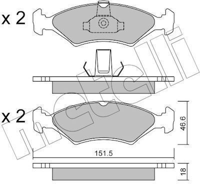 Ford Ecsort Iii Gaa 80–85 Fiesta Iii Gfj 10281-4377 Bremsbeläge & Bremsscheiben